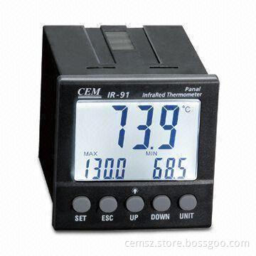 Panel Infared Thermometer with Precise Non-contact Measurements and Built-in Laser Pointer
